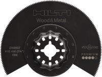 Ostrza - brzeszczot do Multitool Brzeszczot z segmentami bimetalicznymi do Multitool, do cięcia drewna z gwoździami, tworzyw sztucznych i metalu