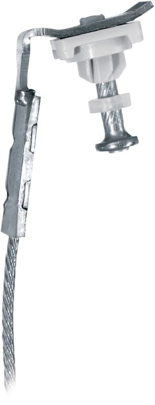 Uchwyt stropowy X-HS-W U, z gwoździem Wstępnie montowany wieszak linkowy do zastosowań elektrycznych i mechanicznych