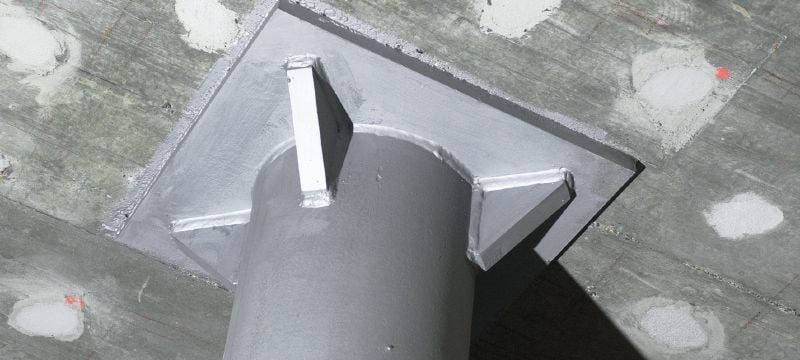 Kotwa naprężeniowa HZA-P Kotwa działająca na rozciąganie przeznaczona do efektywnego ekonomicznie wzmacniania płyt stropowych ze względu na możliwość przebicia Aplikacje 1