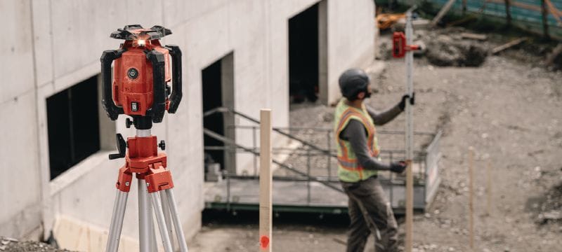 PR 400-22 Dwuspadkowy niwelator laserowy  Aplikacje 1