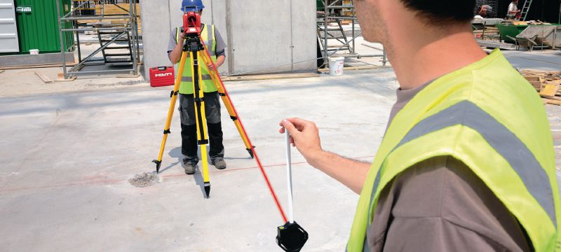 Tachimetr budowlany POS 15 Precyzyjny tachimetr budowlany, obsługiwany przez dwie osoby, dokładność pomiaru kąta 5 Aplikacje 1