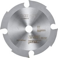 Tarcza do pilarek tarczowych do cementu włóknistego Brzeszczot Ultimate z cementu włóknistego z zębami z polikrystalicznego diamentu, zapewniający większą wydajność i dłuższą żywotność podczas cięcia materiałów ściernych za pomocą pił wgłębnych