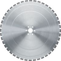 Tarcza do piły ściennej SP M/H (60H: pasuje do narzędzi Hilti i Husqvarna®) Tarcza premium do pił ściennych (15-20 kW) zapewniającą zrównoważoną wydajność cięcia betonu zbrojonego (trzpień 60H pasuje do pił ściennych Hilti)