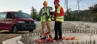 Szkolenie dla monterów kotew (zastosowania przemysłowe) Szkolenie praktyczne z osadzania kotew w betonie w zakładach przemysłu ciężkiego, obejmujące odpowiednie typy kotew i podstawowe zasady prawidłowego osadzania Aplikacje 4